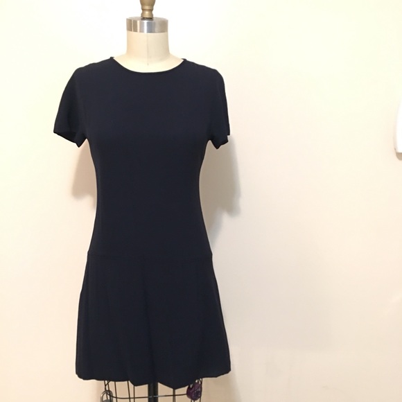 0266Theory Navy Blue Arlinda Dress Sz 2 - Picture 5 of 8